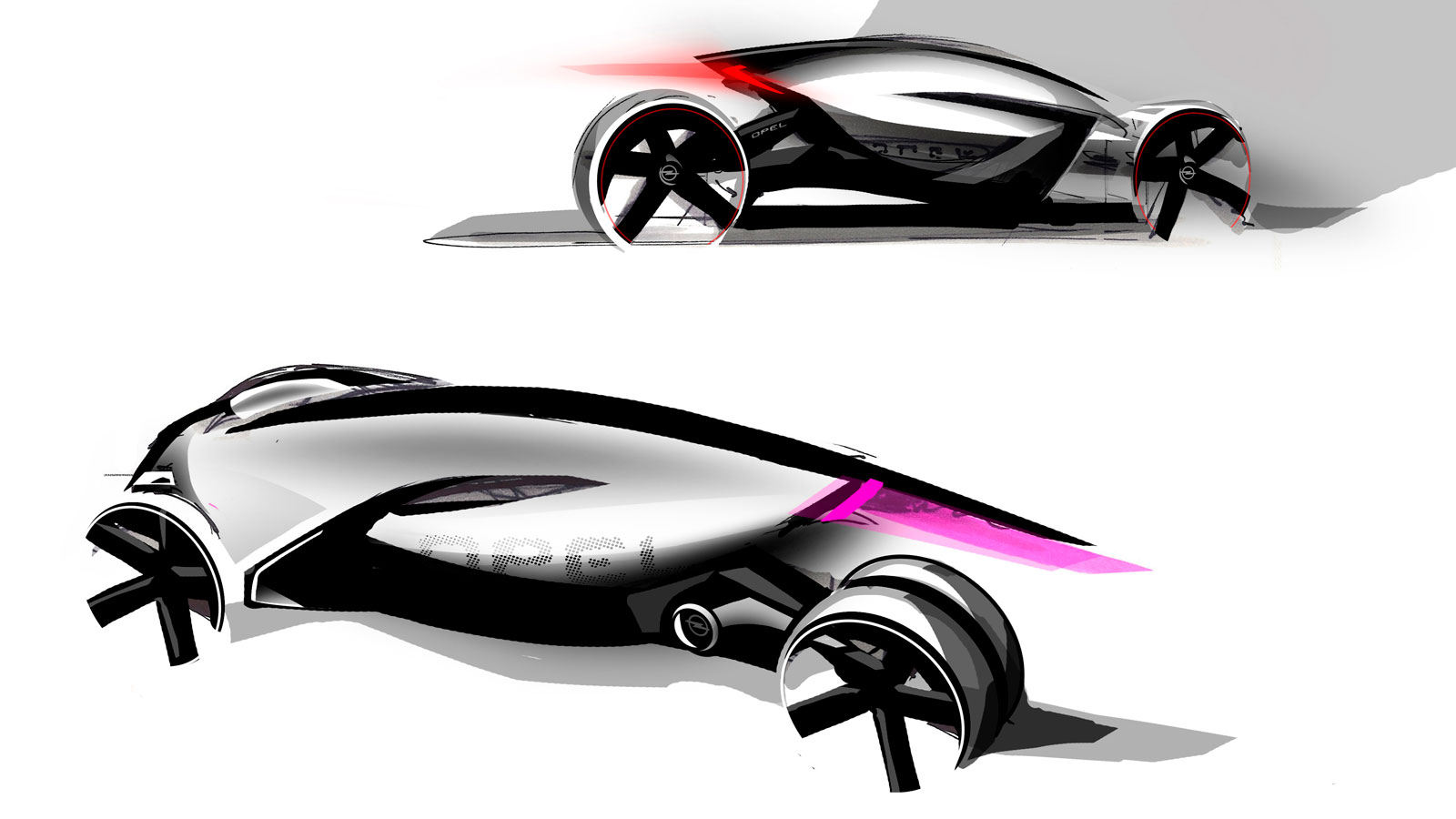 Opel RAK e, 2011 - Design Sketch