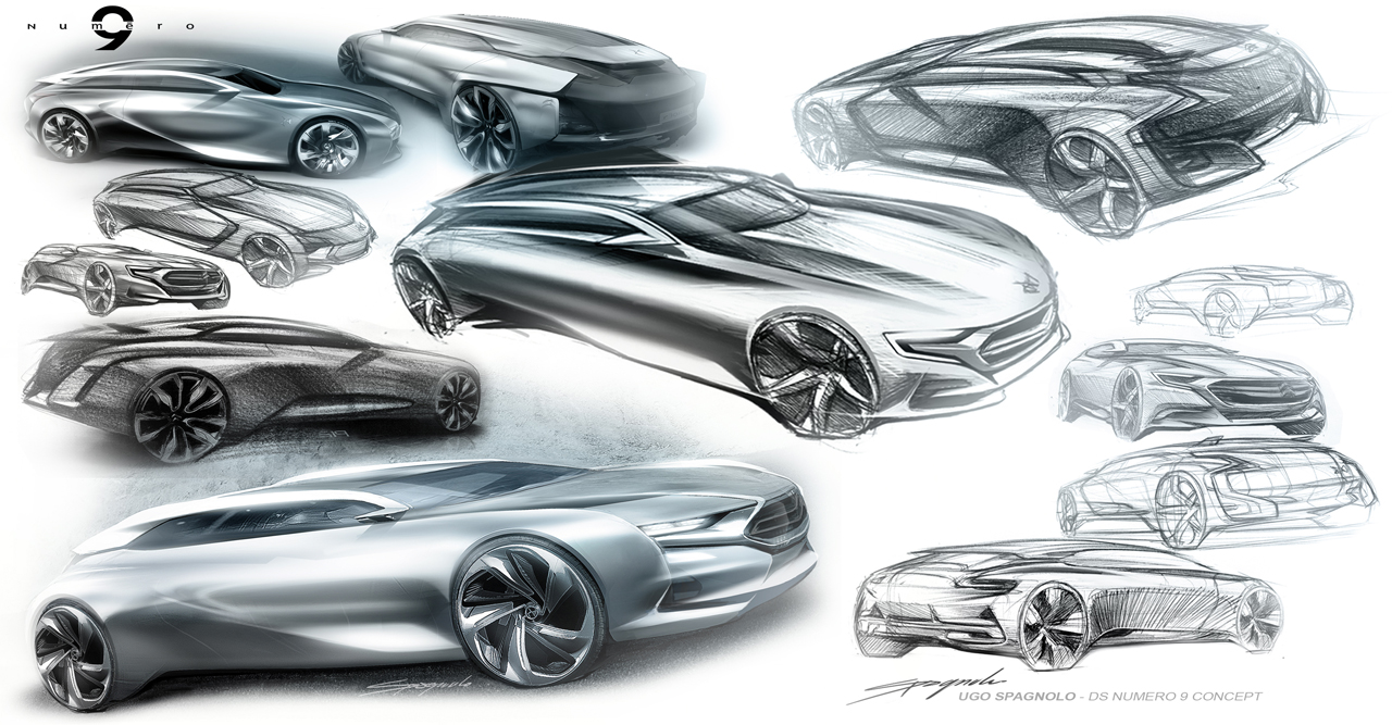 Citroen Numero 9, 2012 - Design Sketches