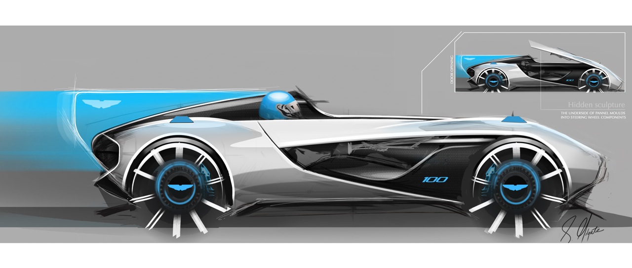Aston Martin CC100 Speedster, 2013 - Design Sketch