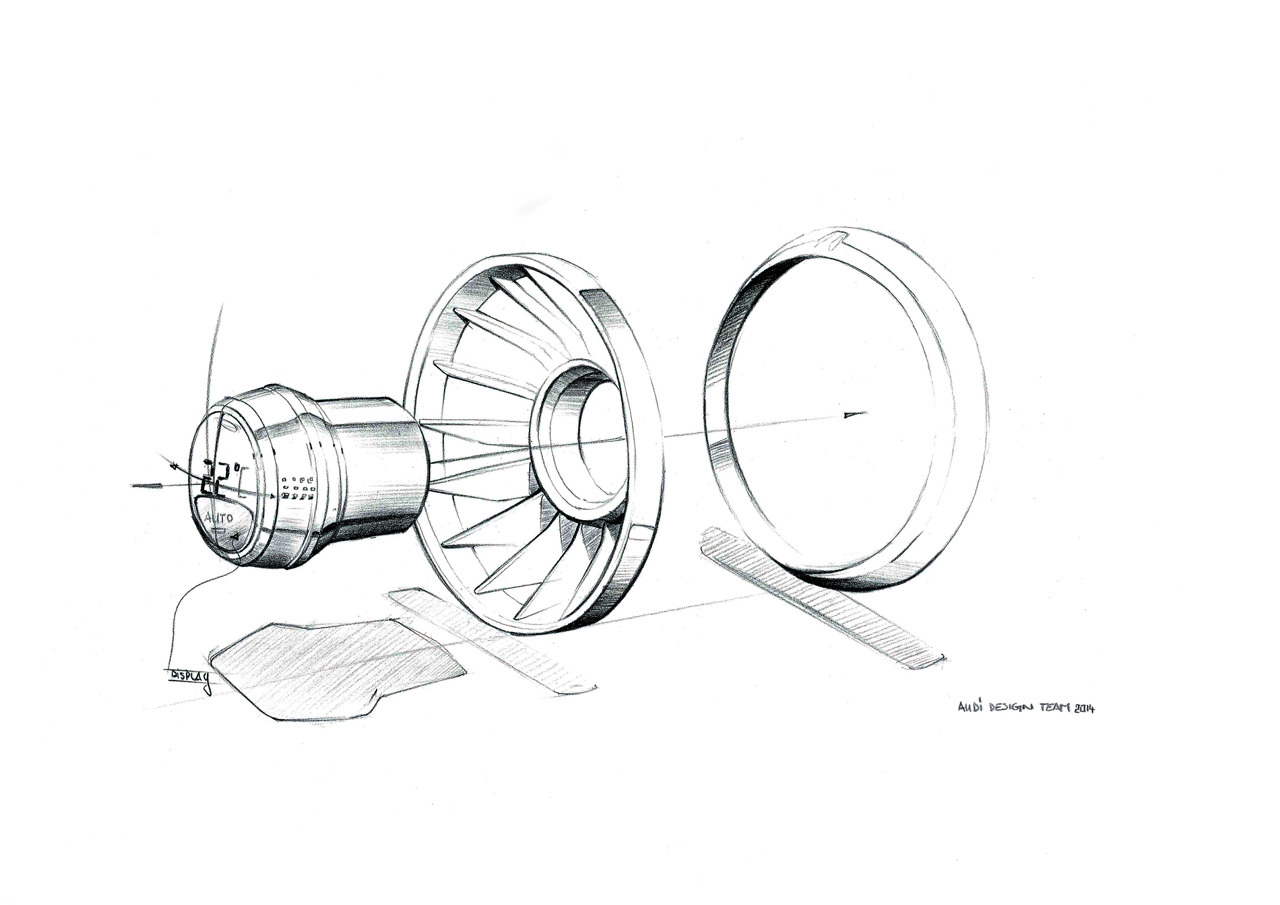 Audi TT offroad, 2014 - Interior Design Sketch