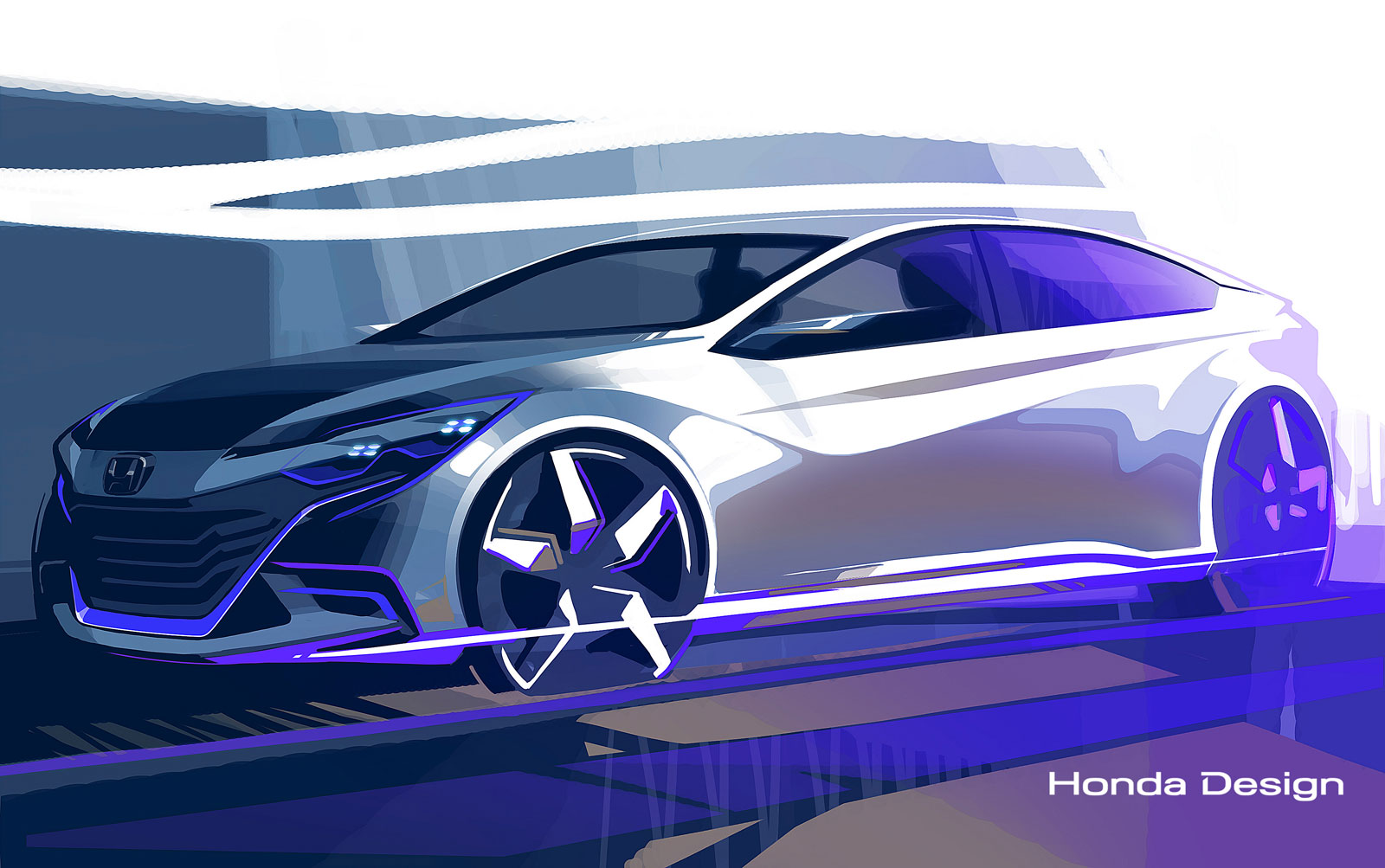 Honda Concept B, 2014 - Design Sketch