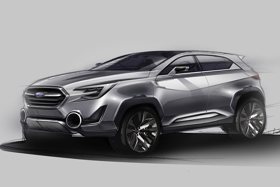 Subaru Viziv 2, 2014 - Design Sketch