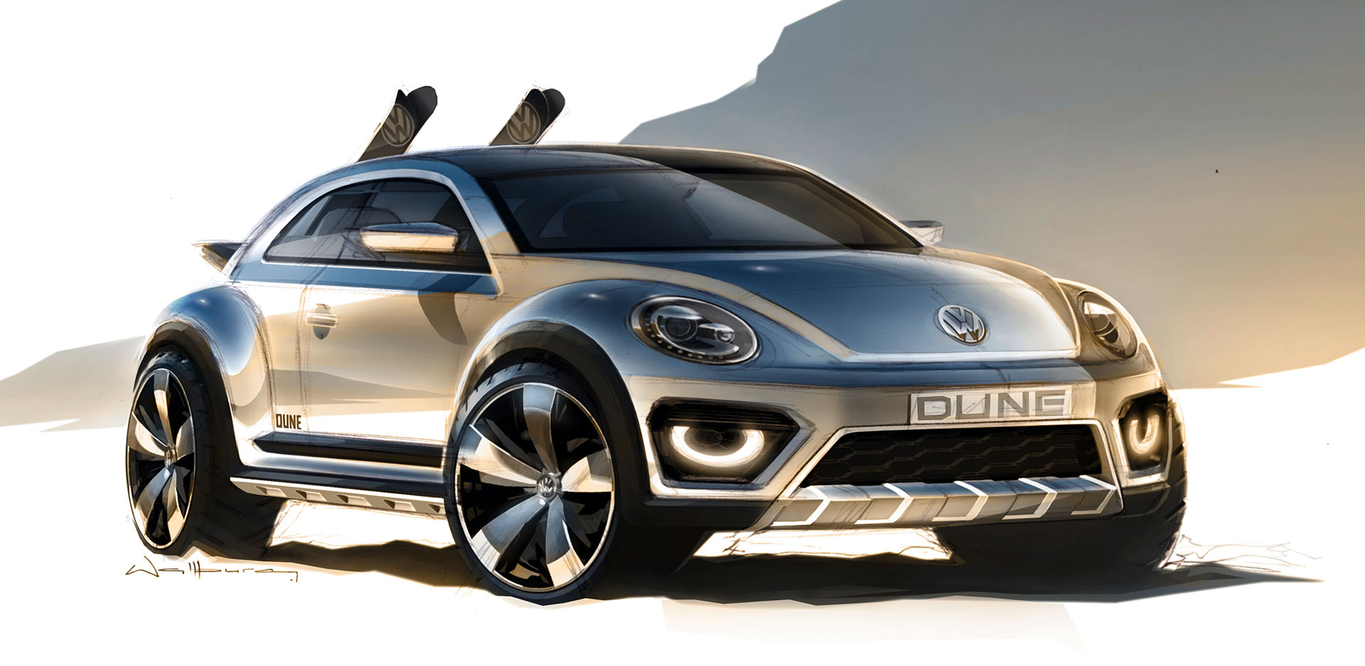 Volkswagen Beetle Dune, 2014 - Design Sketch