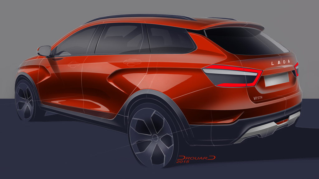 Lada Vesta Cross Concept, 2015 - Design Sketch