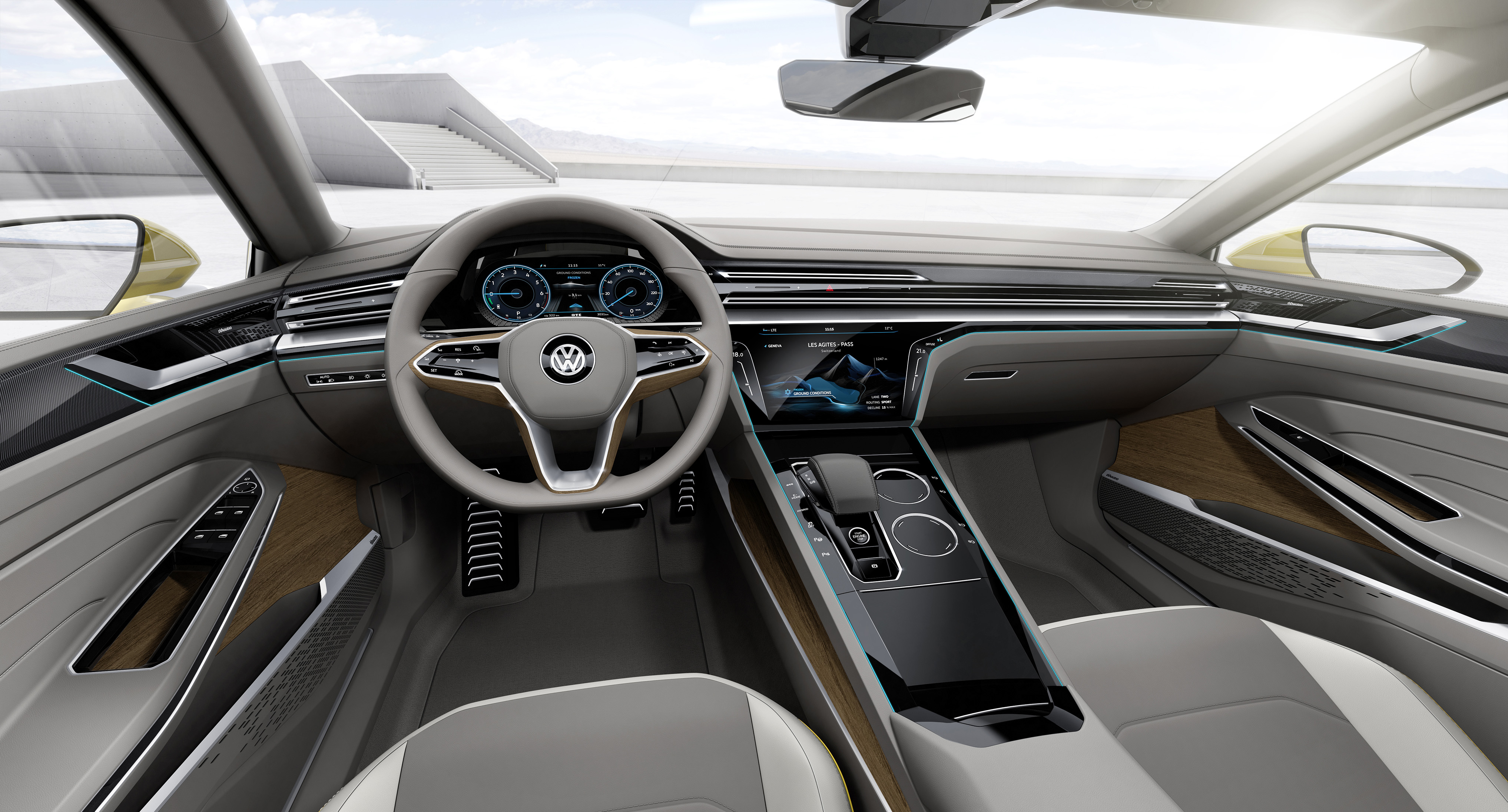 Volkswagen Sport Coupe Concept GTE, 2015 - Interior