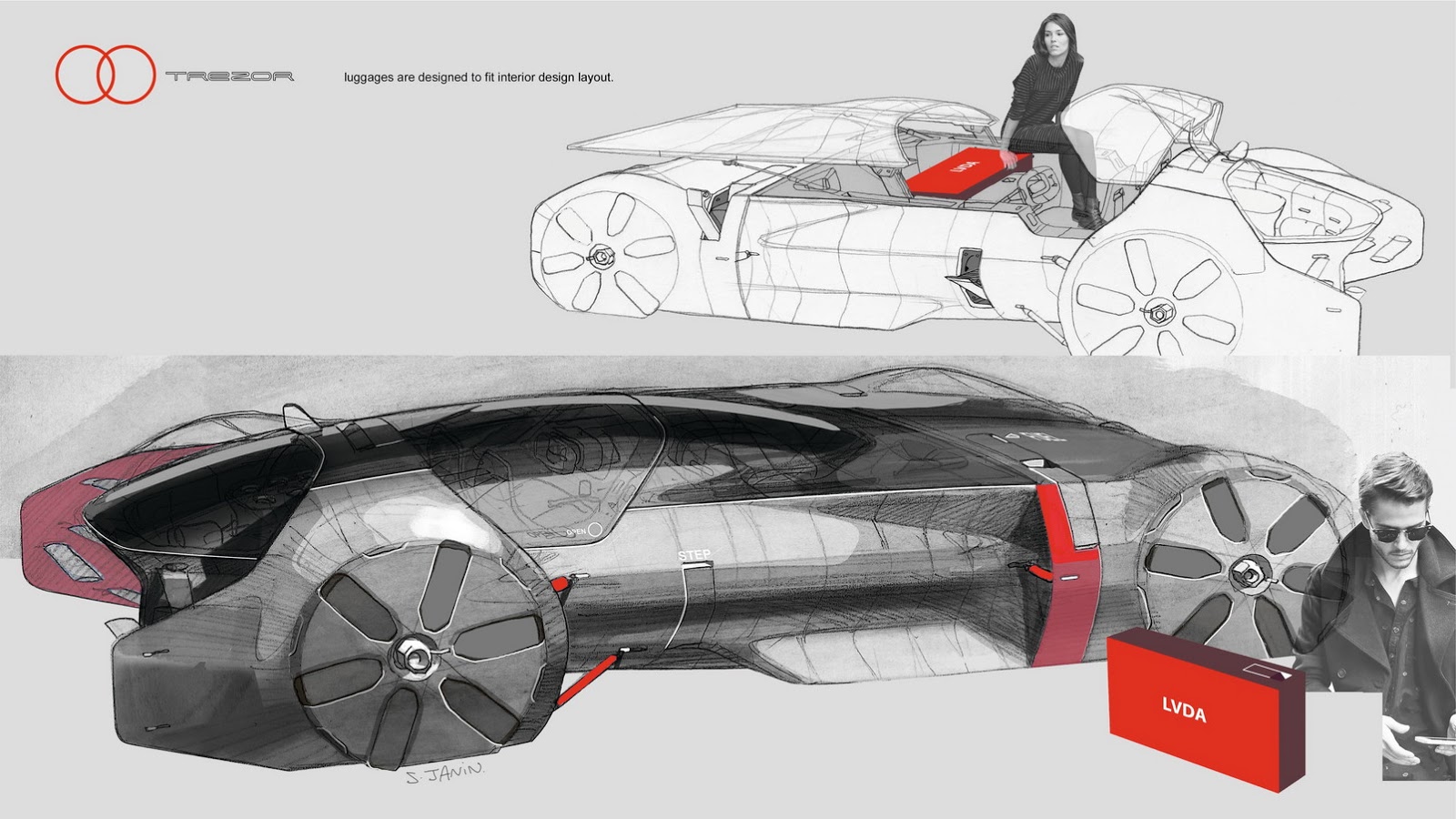 Renault Trezor Concept, 2016 - Design Sketch