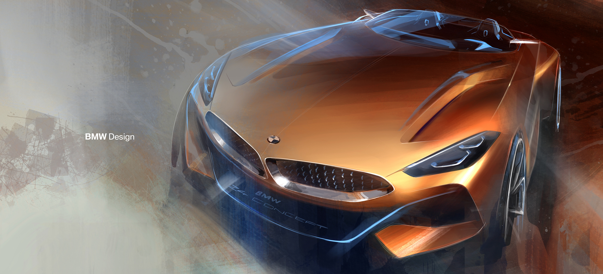 BMW Z4 Concept, 2017 - Design Sketch