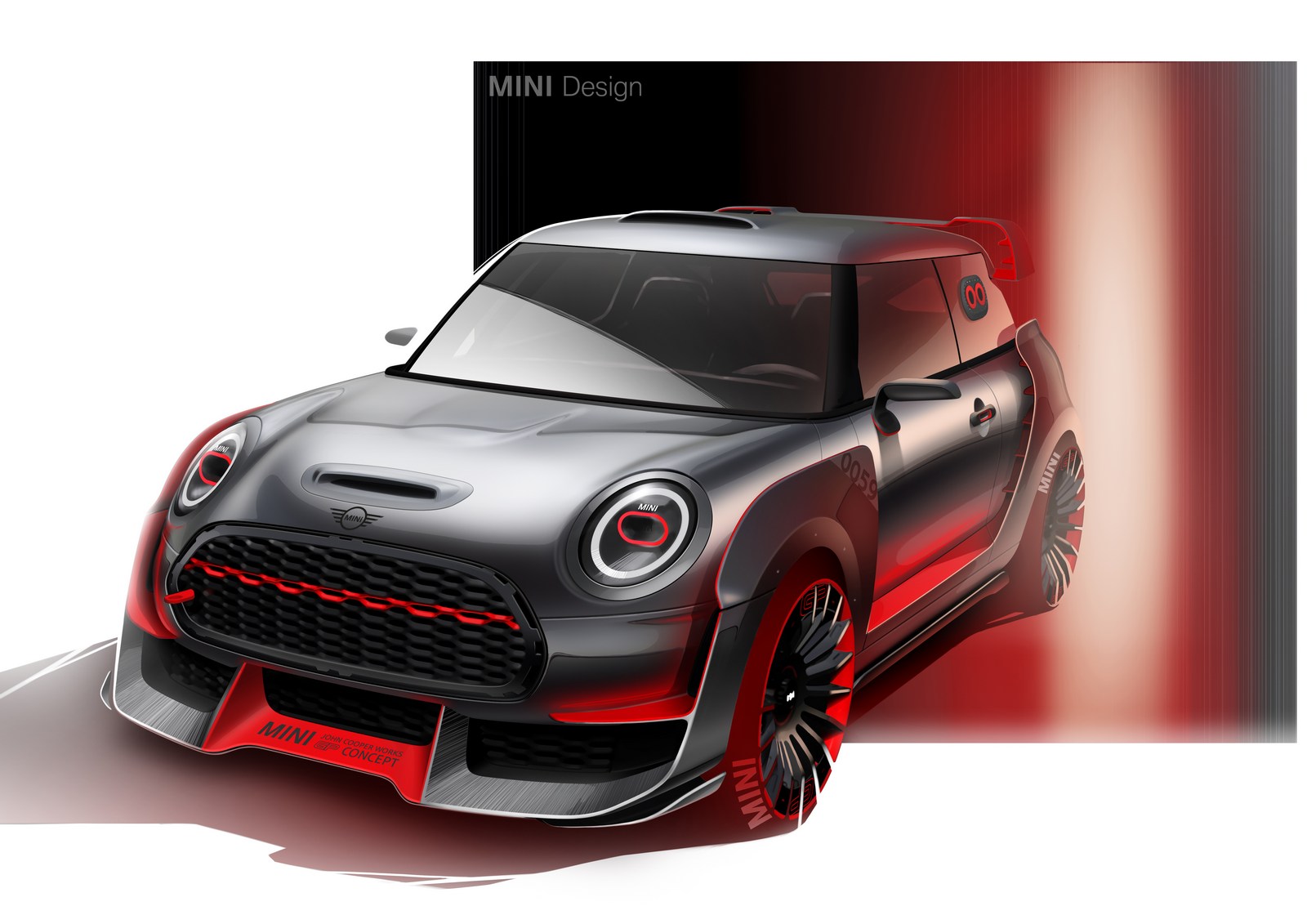 Mini John Cooper Works GP Concept, 2017 - Design Sketch