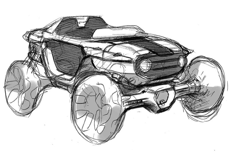 Suzuki e-Survivor Concept, 2017 - Design Sketch