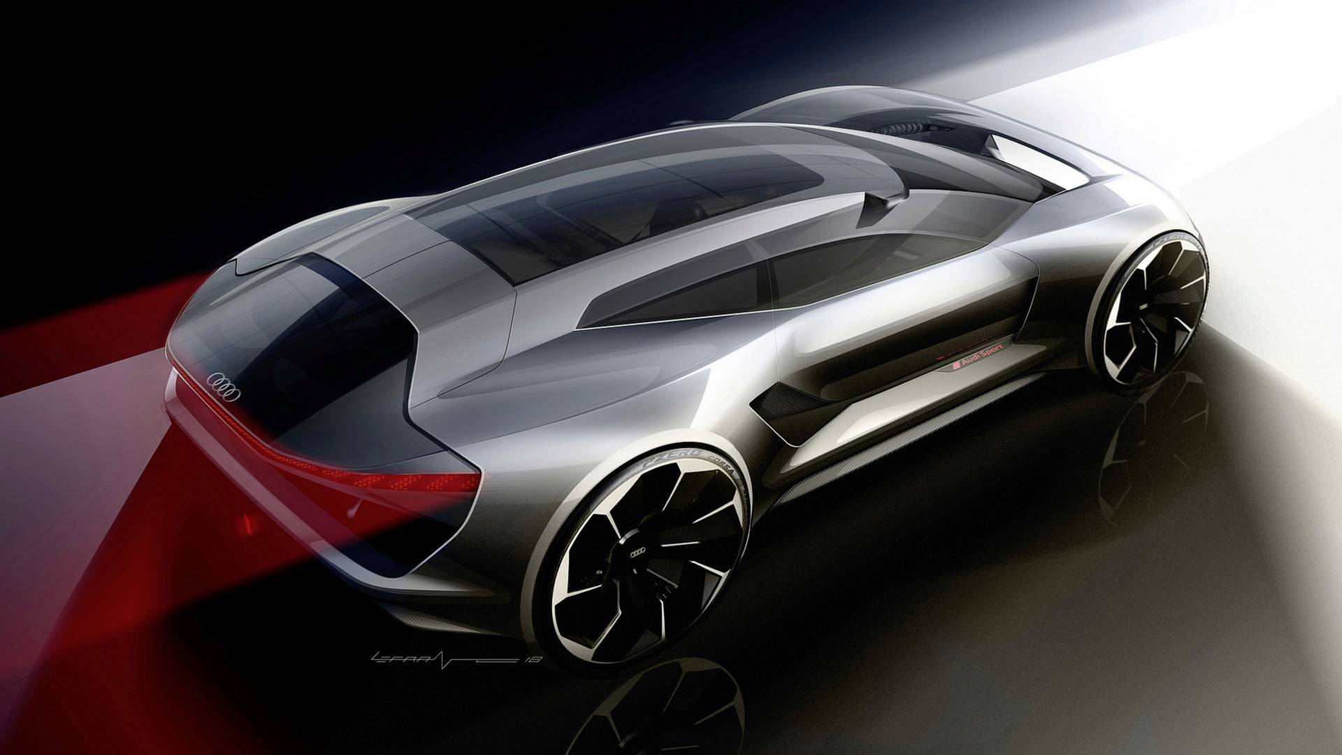 Audi PB18 E-Tron Concept, 2018 - Design Sketch