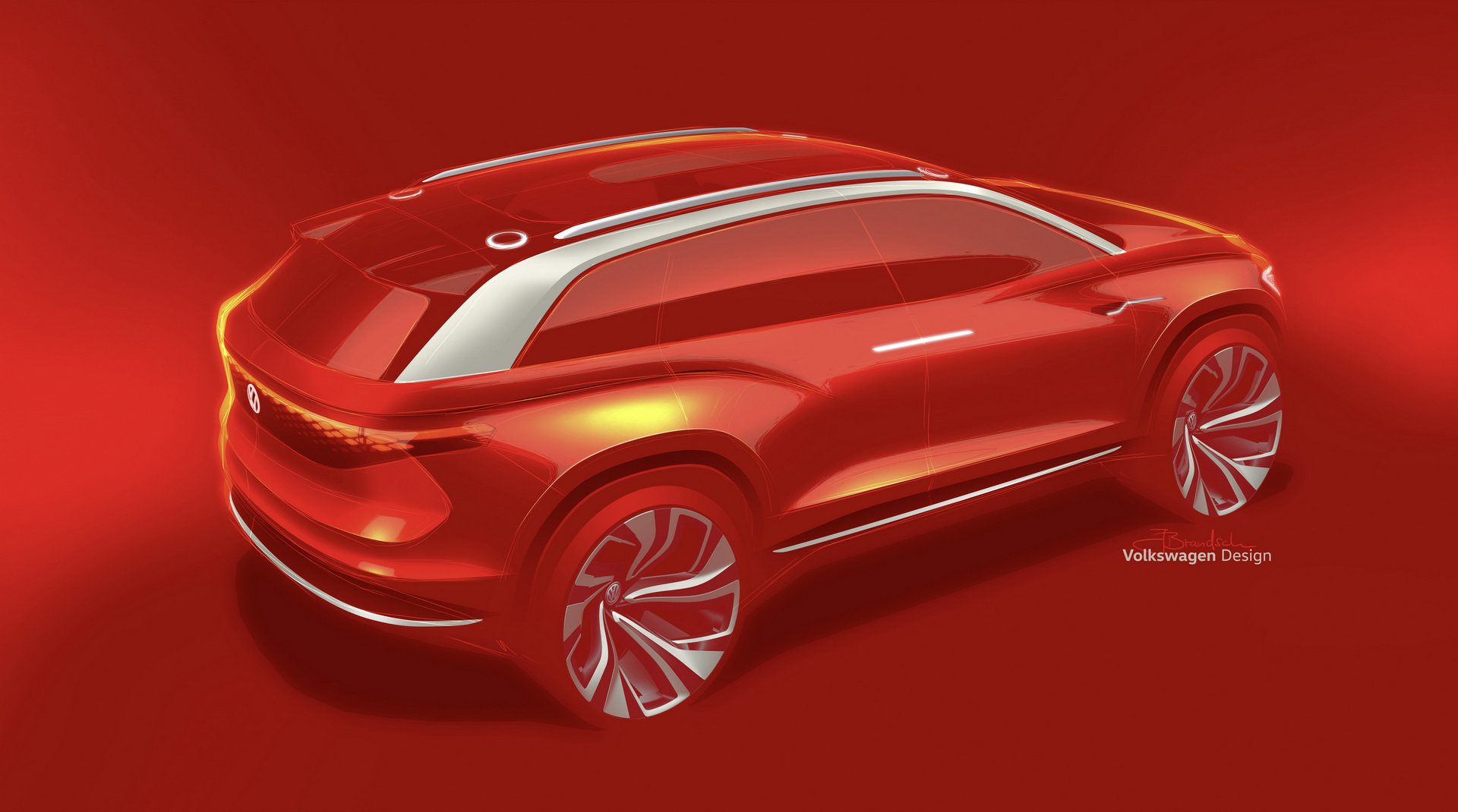 Volkswagen ID. Roomzz Concept, 2019 - Design Sketch
