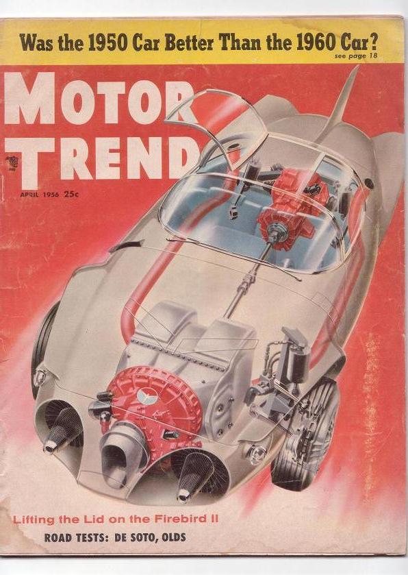 GM Firebird II, 1956 - Motor Trend Cover