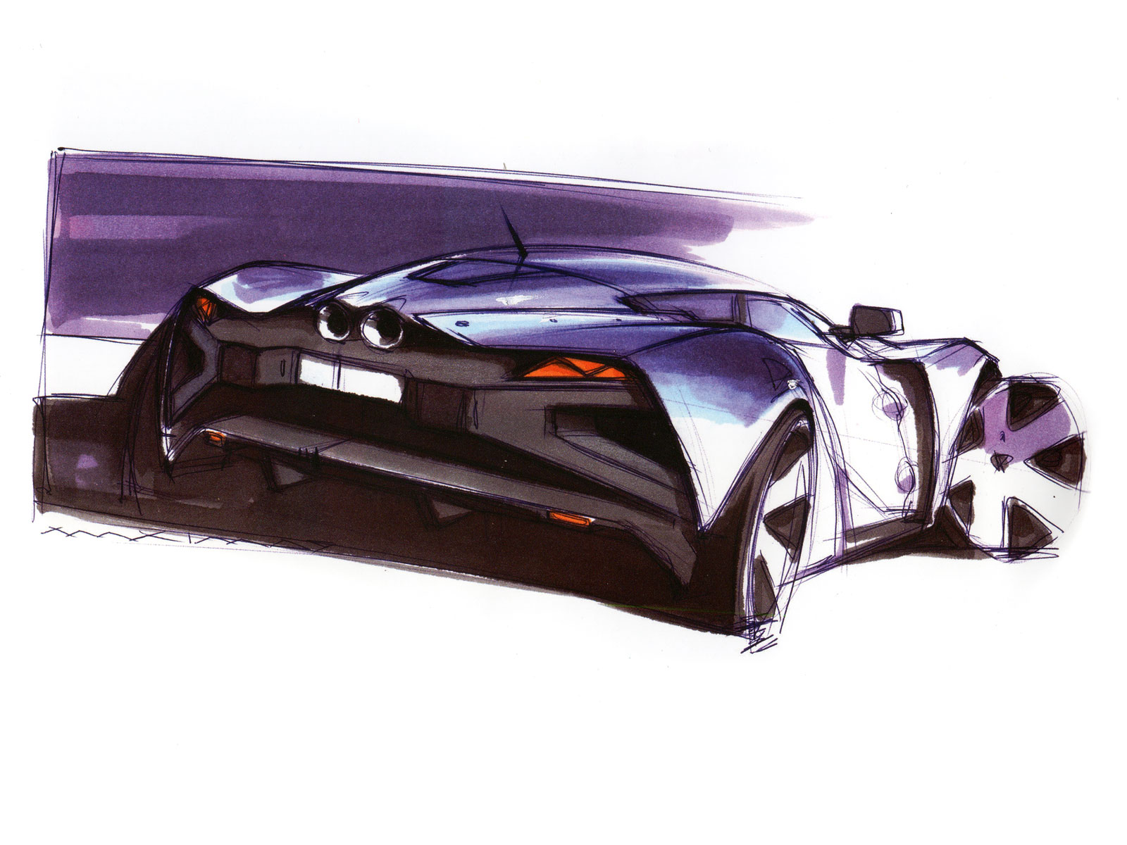 Marussia B2 - Design Sketch