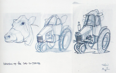 Disney/Pixar Cars Characters: Sketches - Tractor