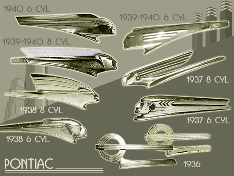 Pontiac (1936–1940) – Hood Ornament identification guide