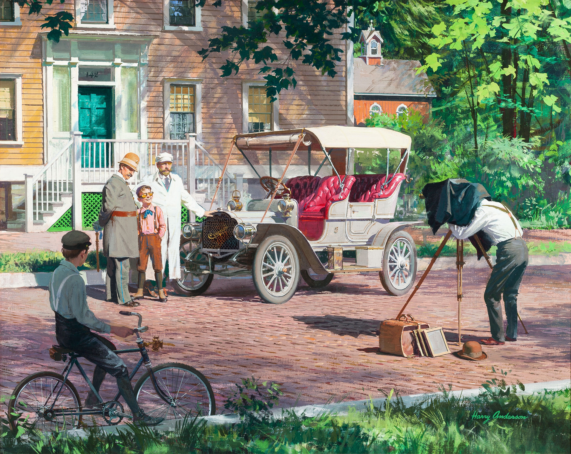 1906 Compound: The First Family Car - Illustrated by Harry Anderson