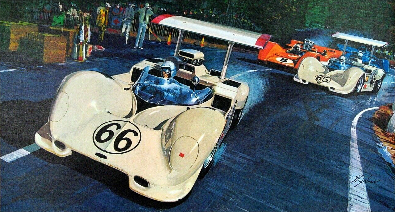 1967 Can-Am (Canadian-American) Challenge Cup Series — Won by Bruce McLaren: Illustrated by William J. Sims