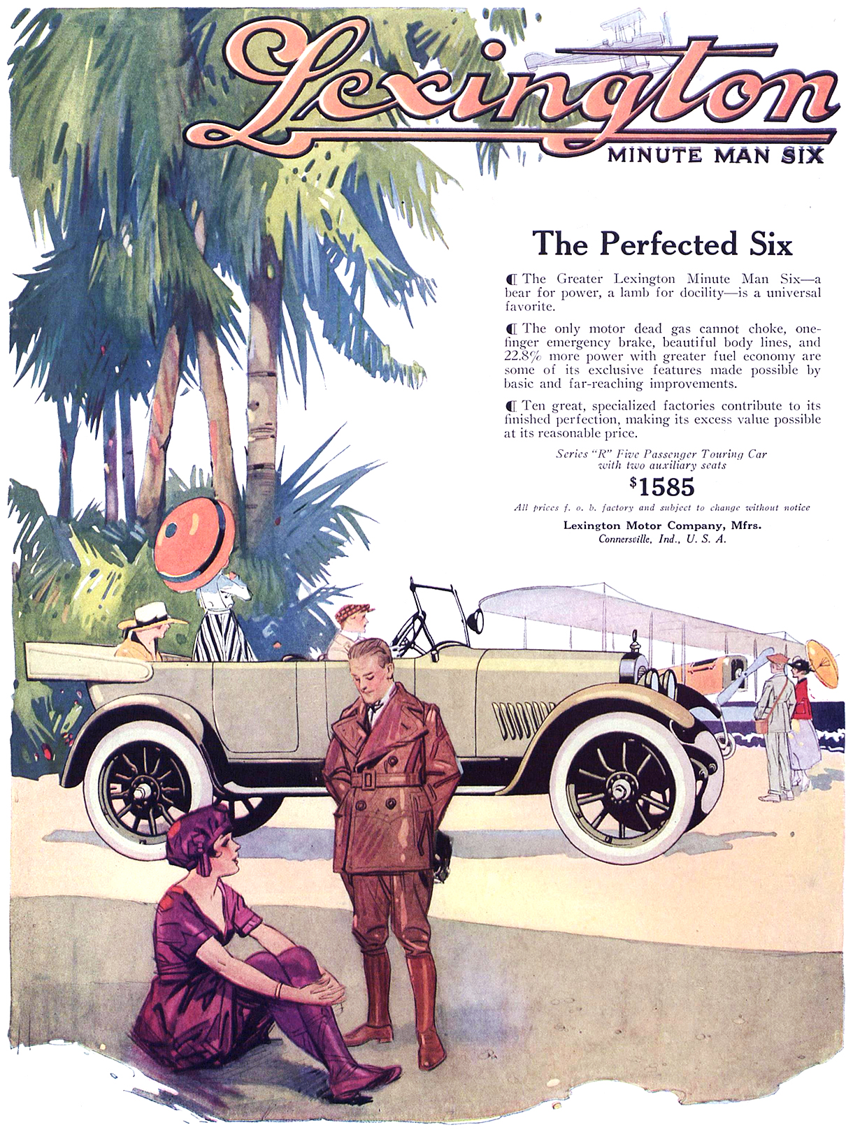 Lexington Minute Man Six Ad (January, 1918): The Perfected Six
