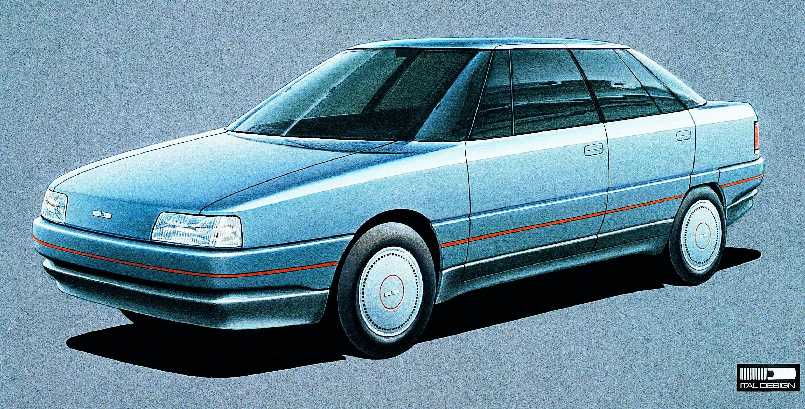 ItalDesign Marlin, 1984 - Design Sketch