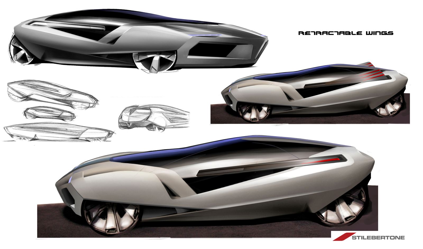 Alfa Romeo B.A.T. 11 (Bertone), 2008 - Design sketch