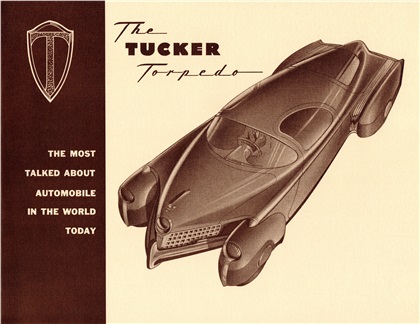 Tucker Torpedo Brochure, ca.1946 - Design Proposal which Lawson used to make the plaster model
