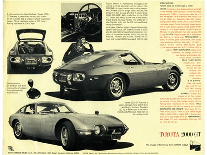 Toyota 2000GT, 1967 - Brochure