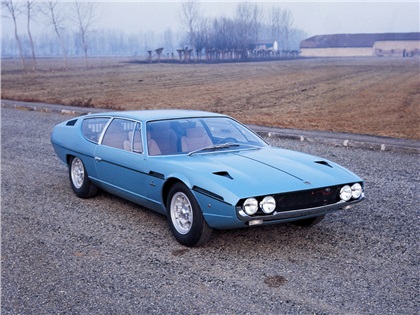 Lamborghini Espada Series I (Bertone), 1968-69 - Evolved from Bertone’s Marzal show car, the Lamborghini Espada was long, low, and somewhat “geometric” inside and out.