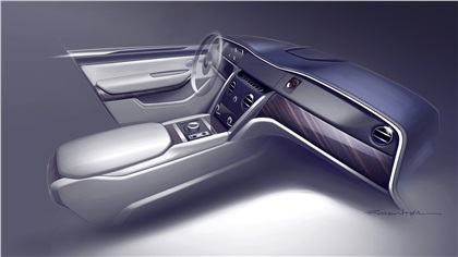 Rolls-Royce Cullinan, 2018 - Design Sketch - Interior
