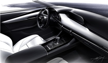 Mazda3, 2019 - Interior - Design Sketch
