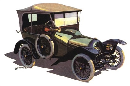 Peugeot Bebe, 1913-1919 - Рисунок Александра Захарова 