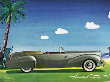 Lincoln Continental Cabriolet, 1941 - Advertising Art