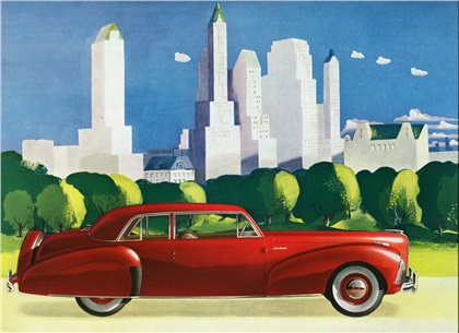 Lincoln Continental Coupe, 1941 - Advertising Art