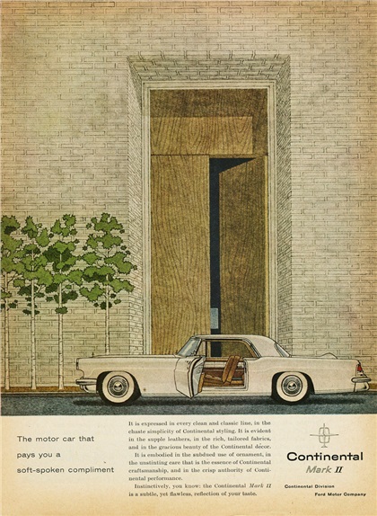 Continental Mark II Ad, 1956