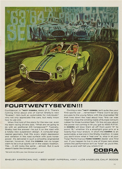 AC Cobra, 1962