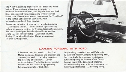 Ford X-100 Laboratory on wheels, 1953 - Brochure