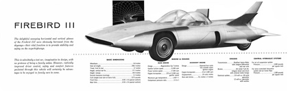 GM Firebird III, 1958 - Brochure