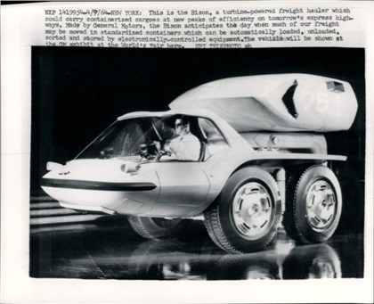 GM Bison Concept Turbine Truck, 1964