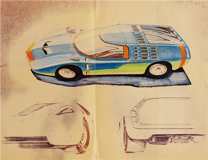Mazda RX-500, 1970 – Design Sketches