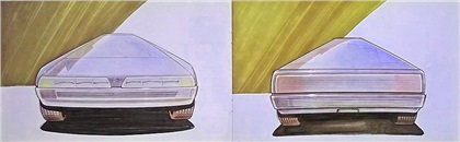 Citroen Karin, 1980 - Design sketch by Trevor Fiore