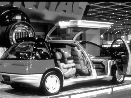 Here's the '86 Trans Sport on display at that year's North American International Auto Show in Detroit. The futuristic concept van was light years ahead of the competition and showed Pontiac was indeed capable of technical and design innovation, even in a minivan.