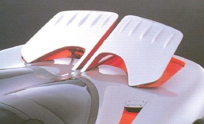 The HSR hugged the ground tighter as speed increased with the help of flaps that raised automatically to provide stabilizing downforce.