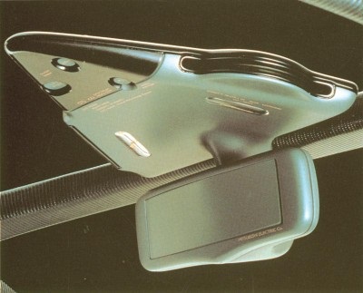 A rear-view video monitor was just one of the many near-future-think gadgets inside the 1989 Mitsubishi HSR concept car.