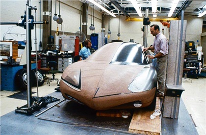 Pontiac Sunfire 2+2, 1990 - Design Process - Clay Trimming Out