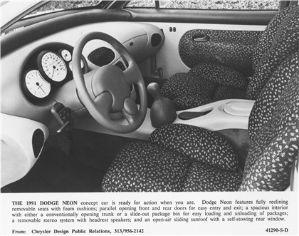 Dodge Neon Concept, 1991 - Interior