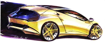 Honda J-VX - Design Sketch, 1996