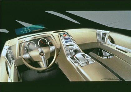 Cadillac Evoq Concept, 1999 - Interior Design Sketch