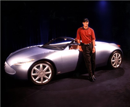 Buick Bengal, 2001 - Bengal is the first car designed with a major sports figure in mind - Tiger Woods. Tiger's influence is evident in Bengal's cutting-edge sound system, golf door and custom golf bags.