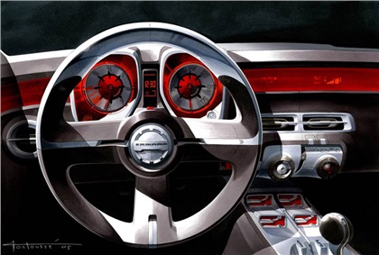 Chevrolet Camaro, 2006 - Interior Design Sketch