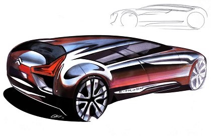 Citroen C-Metisse Concept, 2006 - Design Sketch