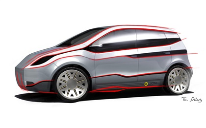 Magna Steyr Mila EV Concept, 2009 - Design Sketch